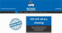 Desktop Screenshot of michaelsdrycleaners-and-launderette.co.uk