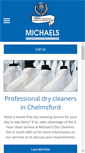 Mobile Screenshot of michaelsdrycleaners-and-launderette.co.uk